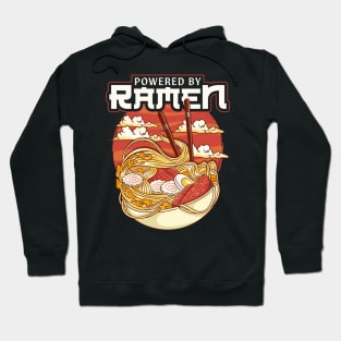 Powered By Ramen Cute & Funny Anime Kawaii Hoodie